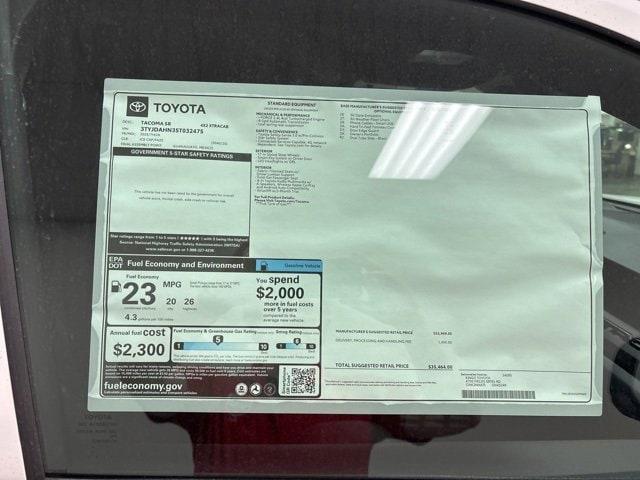 new 2025 Toyota Tacoma car, priced at $34,435
