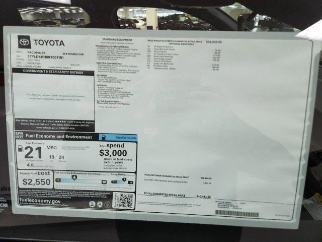 new 2024 Toyota Tacoma car, priced at $40,483