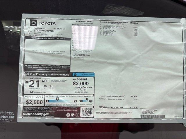 new 2024 Toyota Tacoma car, priced at $39,797
