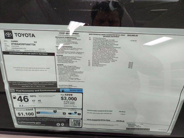 new 2026 Toyota Camry car, priced at $40,403