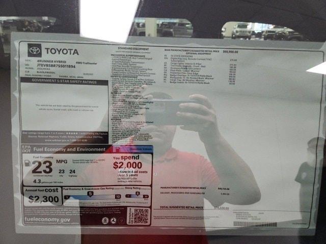 new 2025 Toyota 4Runner Hybrid car, priced at $70,228