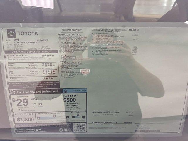 new 2025 Toyota RAV4 car, priced at $37,414
