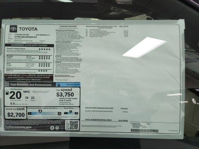 new 2024 Toyota Tundra Hybrid car, priced at $69,553