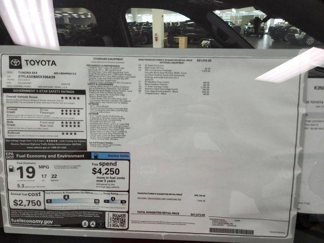 new 2025 Toyota Tundra car, priced at $56,175