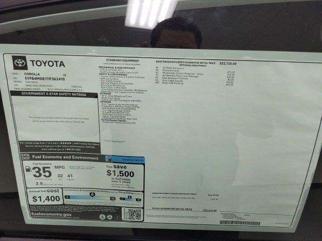 new 2026 Toyota Corolla car, priced at $27,622