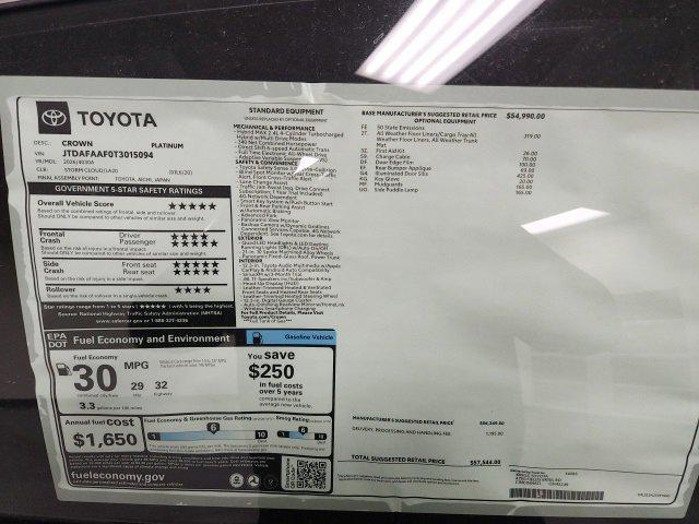 new 2026 Toyota Crown car, priced at $57,544