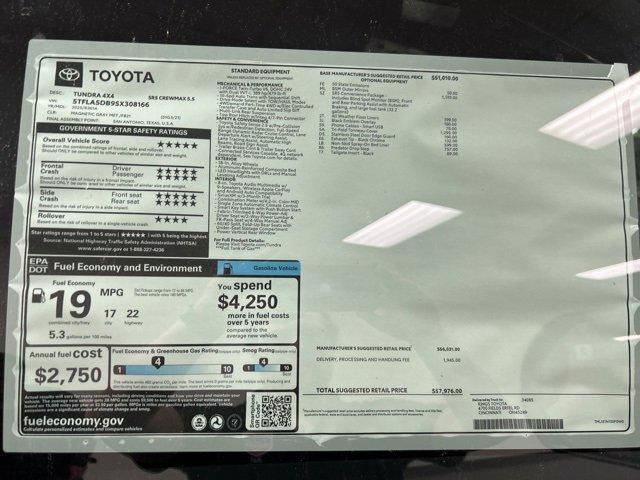 new 2025 Toyota Tundra car, priced at $54,341