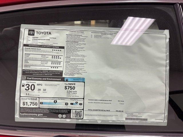 new 2025 Toyota Crown car, priced at $53,023
