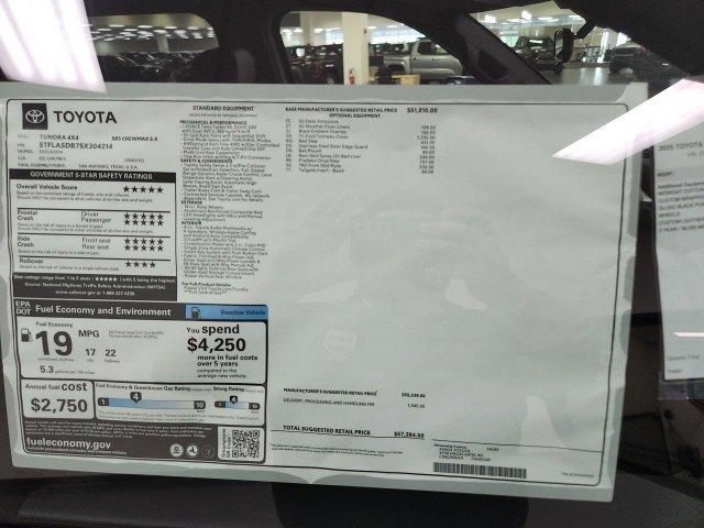 new 2025 Toyota Tundra car, priced at $59,819
