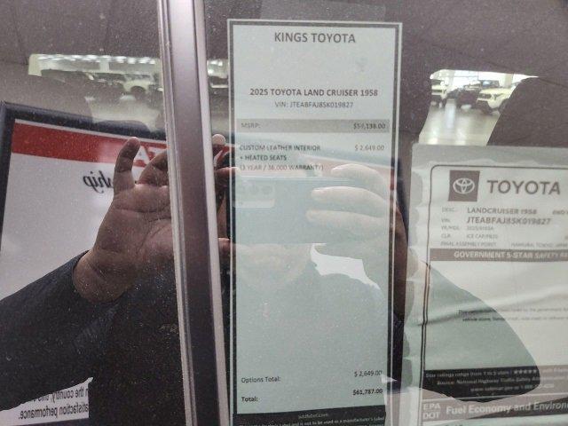 new 2025 Toyota Land Cruiser car, priced at $58,812