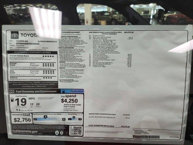 new 2025 Toyota Tundra car, priced at $70,463