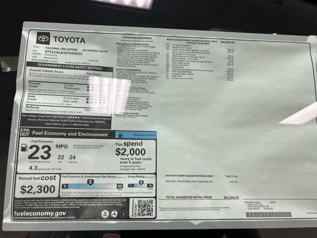 new 2025 Toyota Tacoma Hybrid car, priced at $54,266