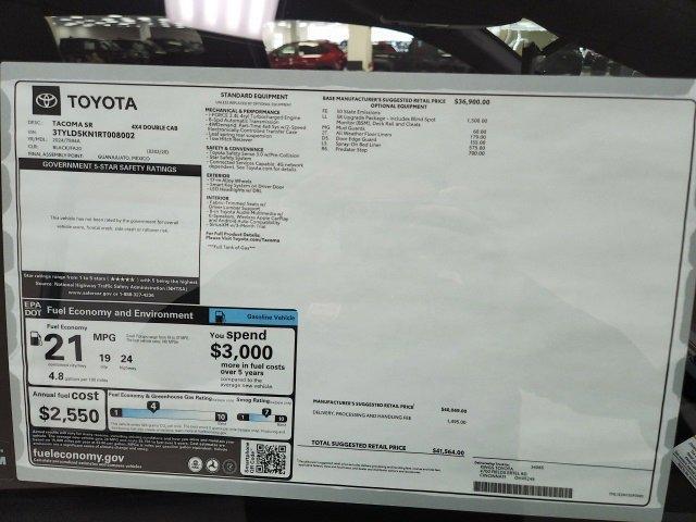 new 2024 Toyota Tacoma car, priced at $39,625