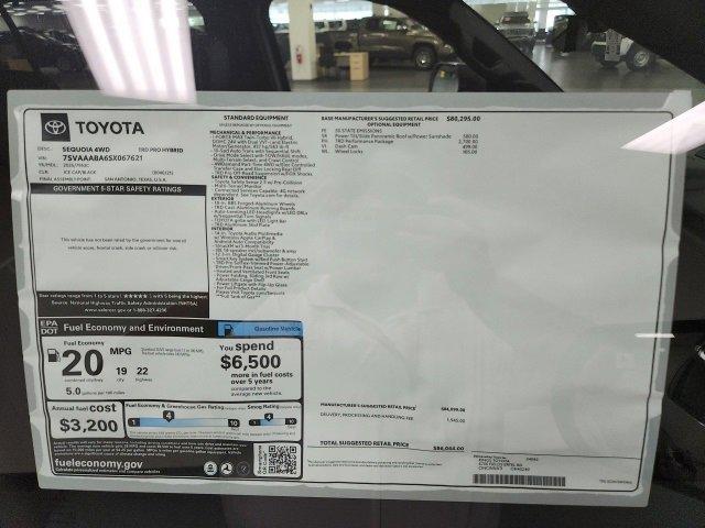 new 2025 Toyota Sequoia car, priced at $86,044