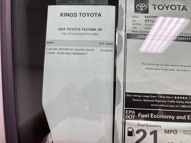 new 2024 Toyota Tacoma car, priced at $41,872