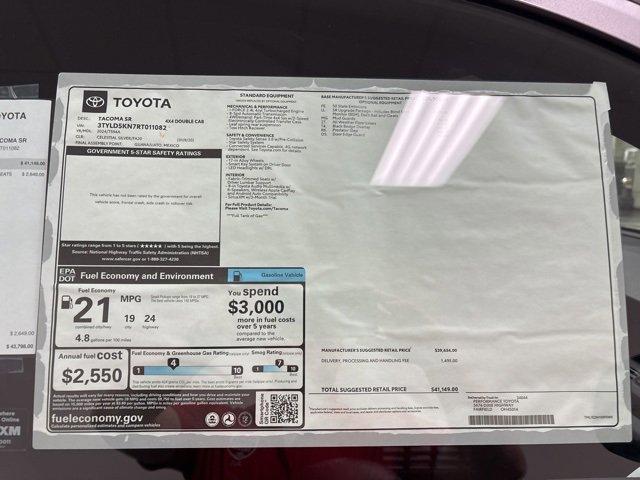 new 2024 Toyota Tacoma car, priced at $41,872