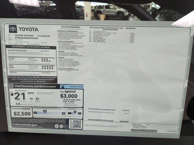 new 2025 Toyota Tacoma car, priced at $45,654