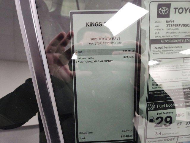 new 2025 Toyota RAV4 car, priced at $39,498