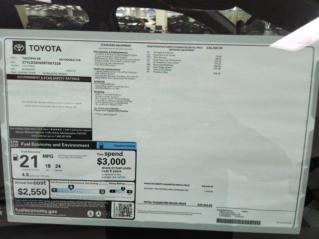 new 2024 Toyota Tacoma car, priced at $38,112