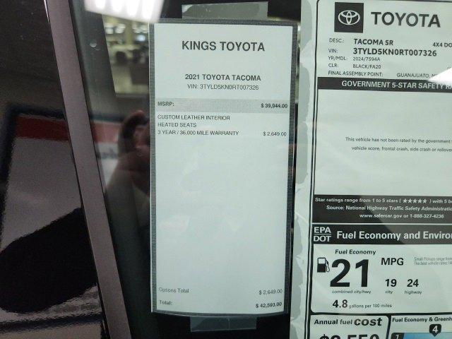 new 2024 Toyota Tacoma car, priced at $40,761