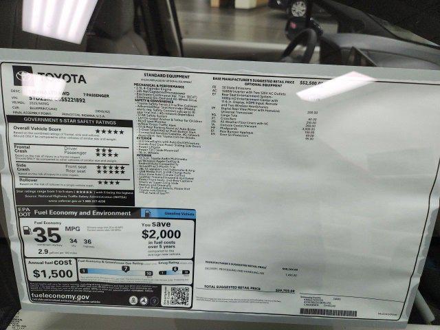 new 2025 Toyota Sienna car, priced at $59,759