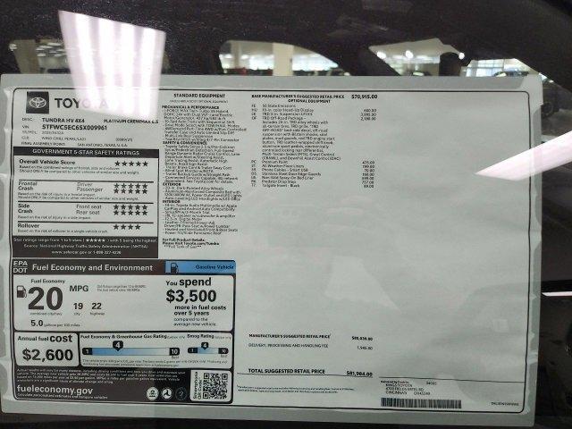 new 2025 Toyota Tundra Hybrid car, priced at $75,984
