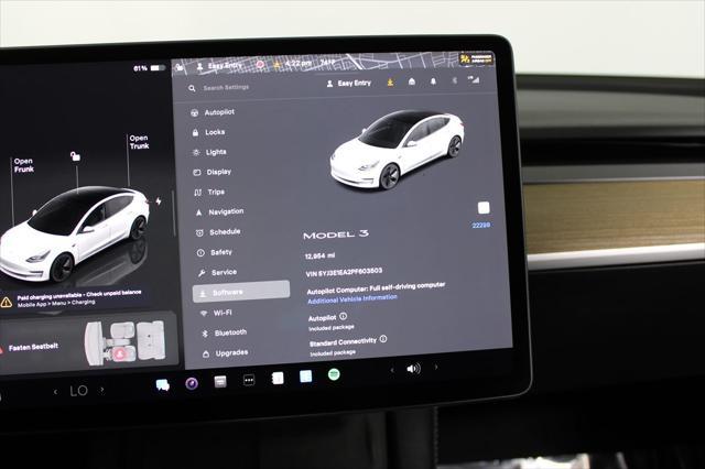 used 2023 Tesla Model 3 car, priced at $25,887
