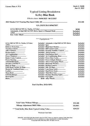 used 2023 Mazda CX-9 car, priced at $25,505