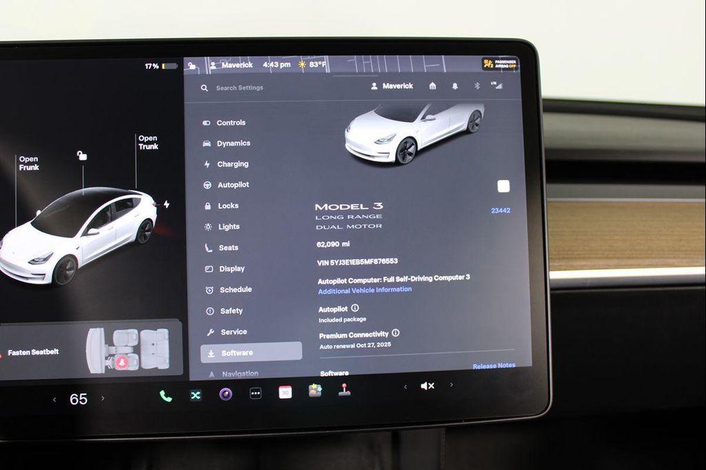 used 2021 Tesla Model 3 car, priced at $20,755