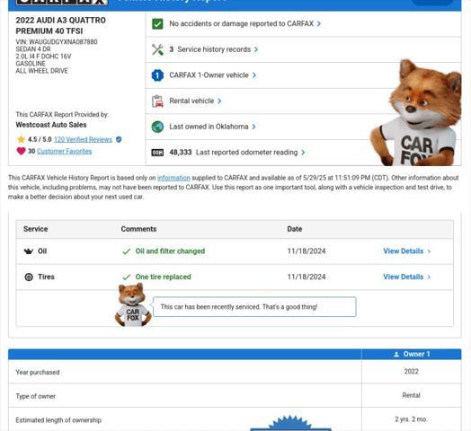 used 2022 Audi A3 car, priced at $21,445