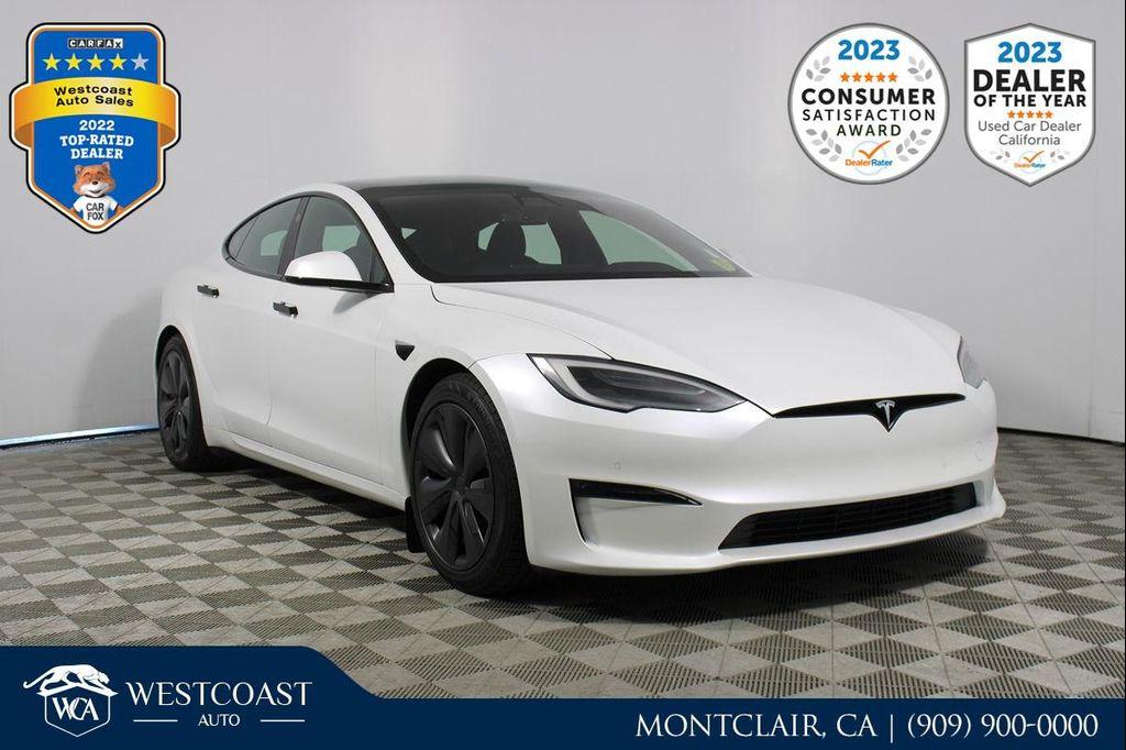 used 2021 Tesla Model S car, priced at $37,345