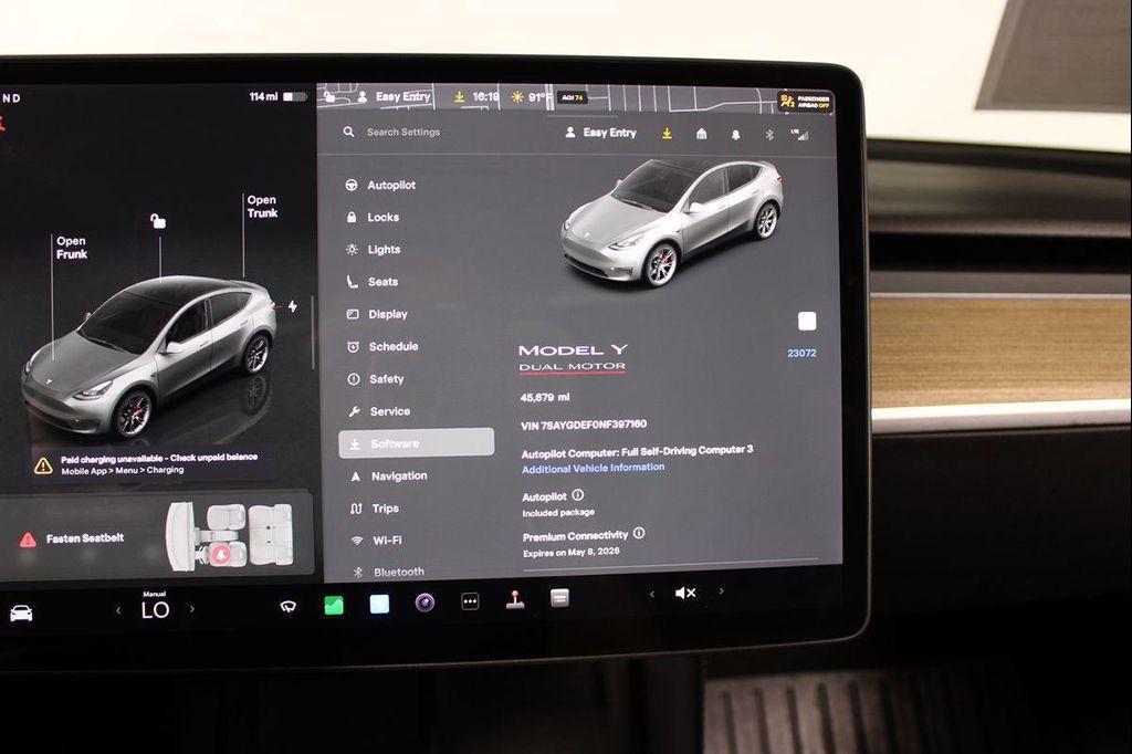 used 2022 Tesla Model Y car, priced at $26,029