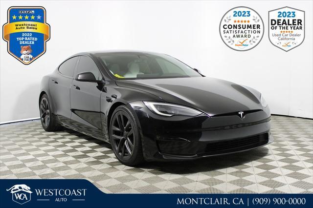 used 2022 Tesla Model S car, priced at $55,750