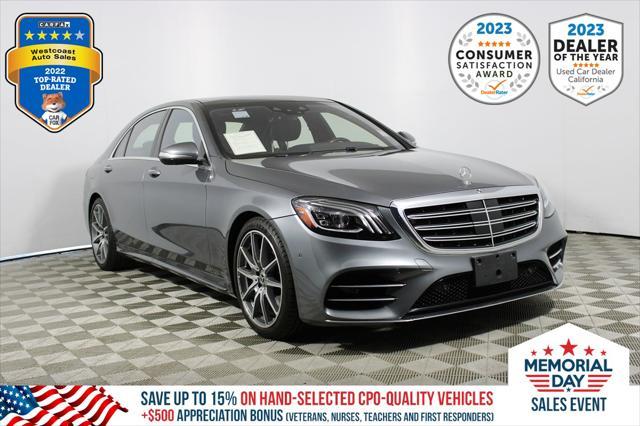 used 2020 Mercedes-Benz S-Class car, priced at $43,990