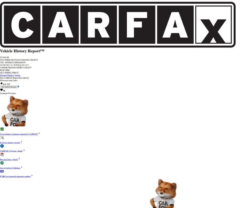 used 2023 Ford Mustang Mach-E car, priced at $23,730