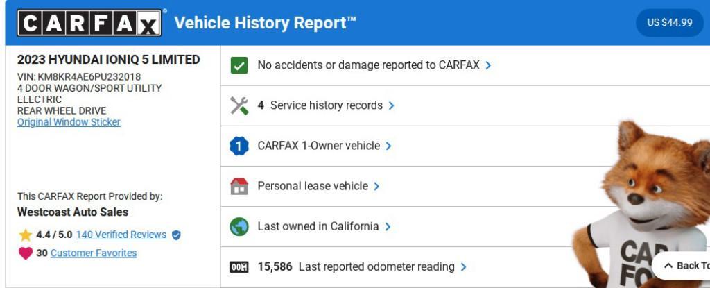 used 2023 Hyundai IONIQ 5 car, priced at $27,360