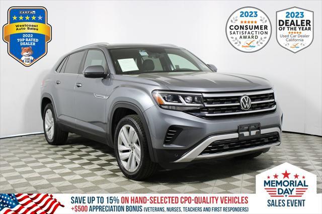 used 2021 Volkswagen Atlas Cross Sport car, priced at $25,048