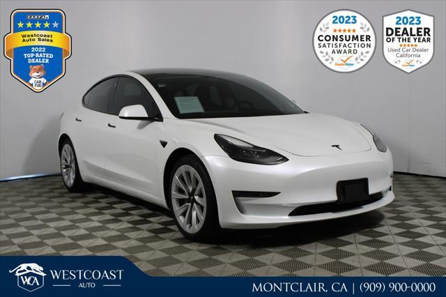 used 2022 Tesla Model 3 car, priced at $24,189