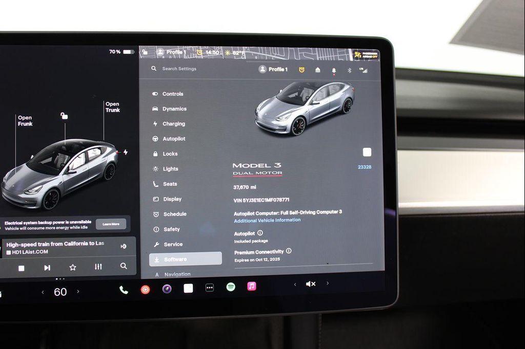 used 2021 Tesla Model 3 car, priced at $25,827