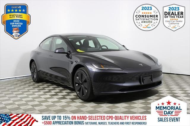 used 2025 Tesla Model 3 car, priced at $35,286