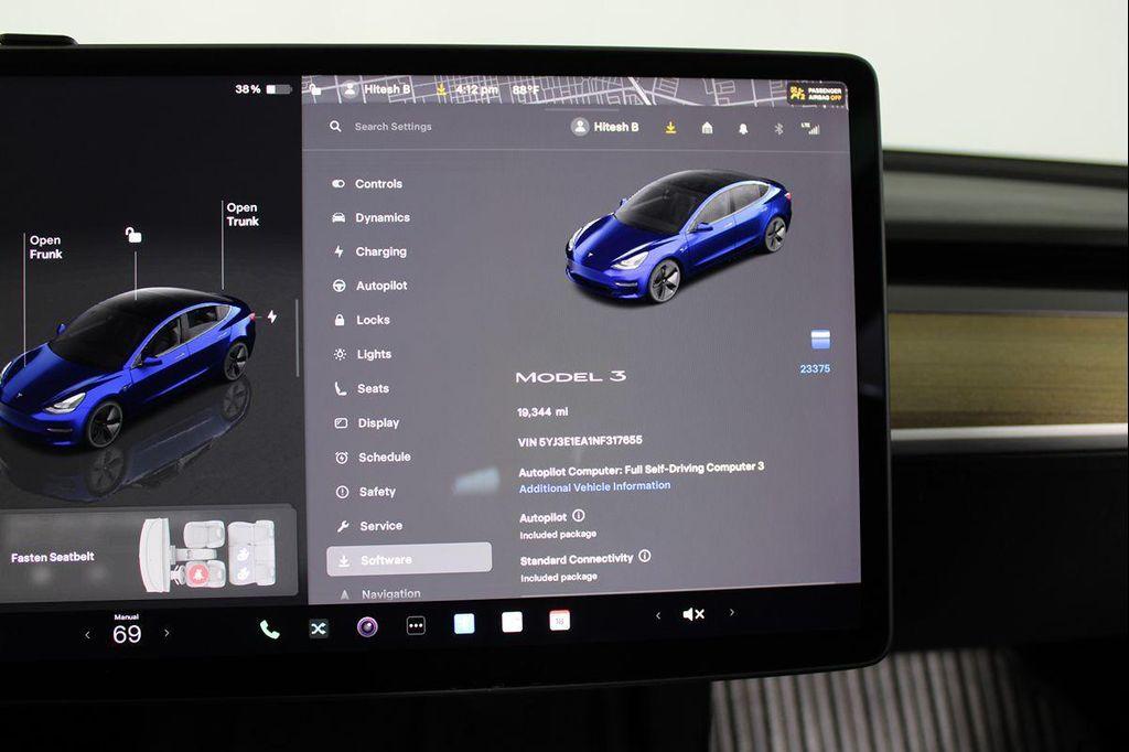 used 2022 Tesla Model 3 car, priced at $23,691