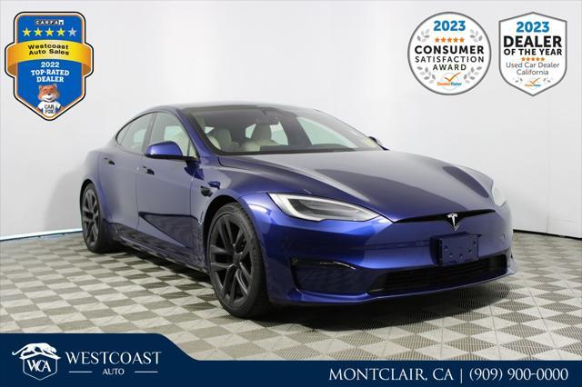 used 2021 Tesla Model S car, priced at $54,708