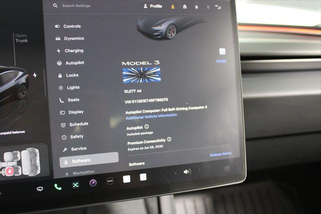 used 2024 Tesla Model 3 car, priced at $42,768