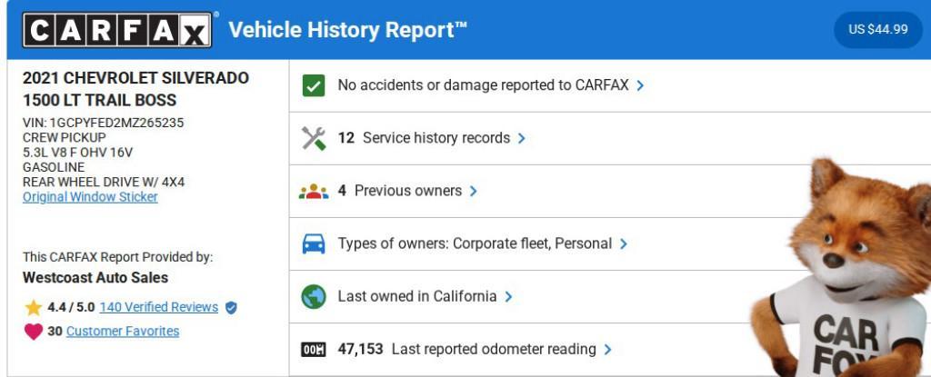 used 2021 Chevrolet Silverado 1500 car, priced at $38,298