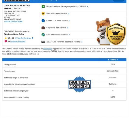 used 2024 Hyundai Elantra car, priced at $24,488
