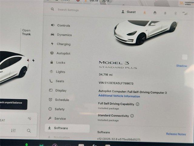 used 2020 Tesla Model 3 car, priced at $22,696