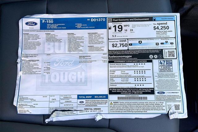 new 2025 Ford F-150 car, priced at $53,385