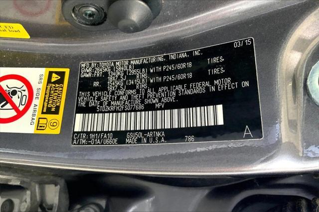 used 2015 Toyota Highlander car, priced at $16,991