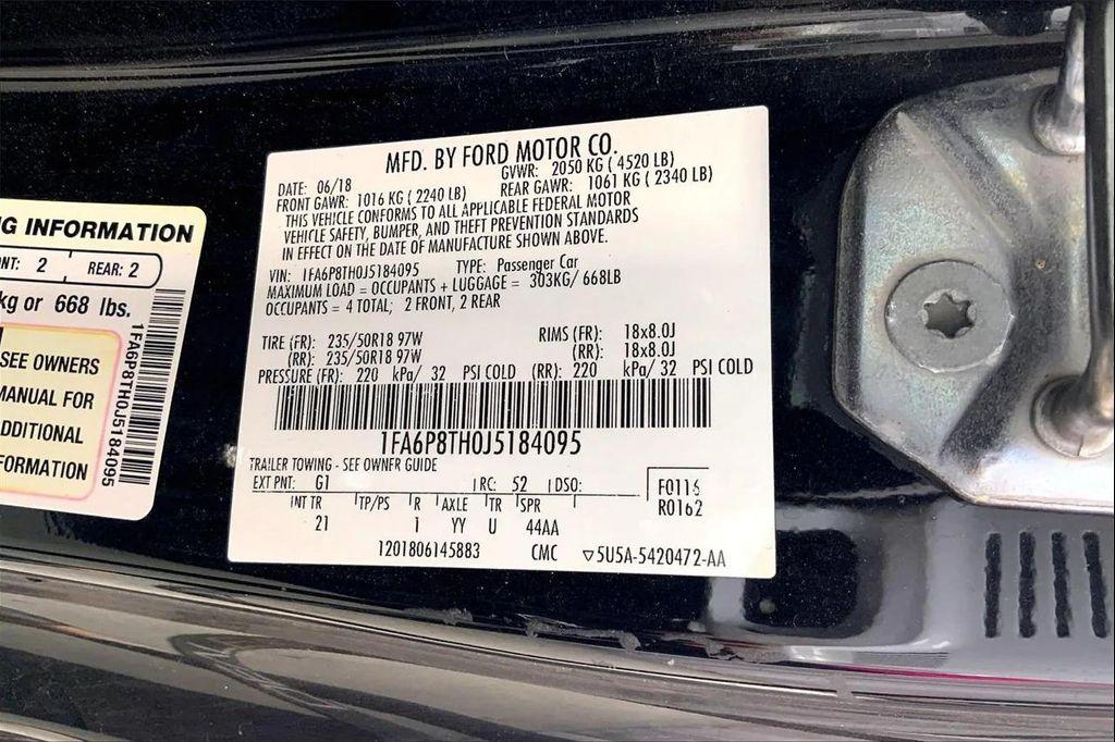 used 2018 Ford Mustang car, priced at $11,997