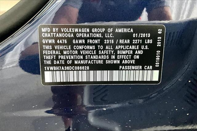 used 2013 Volkswagen Passat car, priced at $7,211